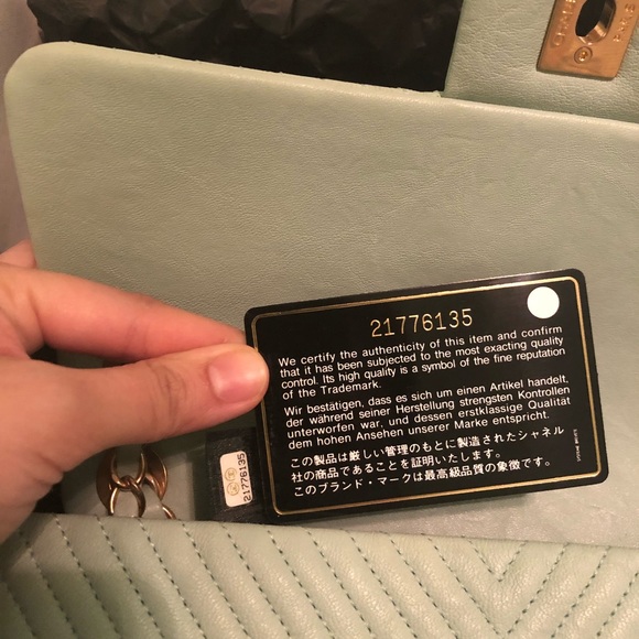 SOLD @ EBAY AUTH 2016 CHANEL CHEVRON FLAP BAG - Picture 7 of 8